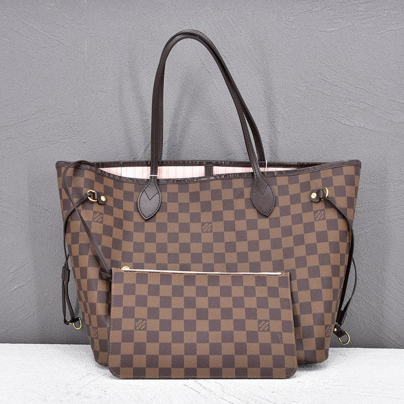 Damier Ebene Neverfull MM with Pouch