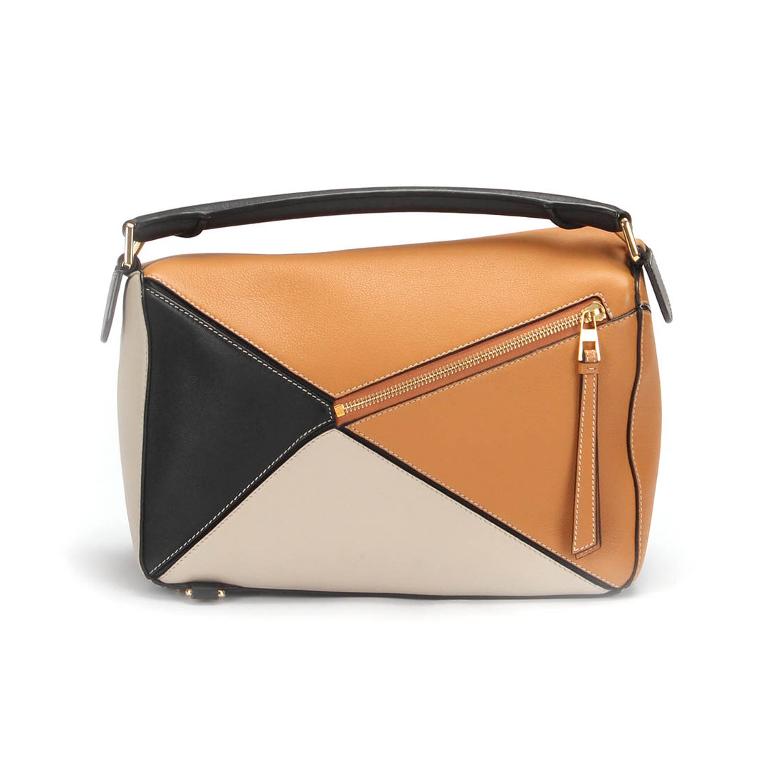 Puzzle Leather Shoulder Bag