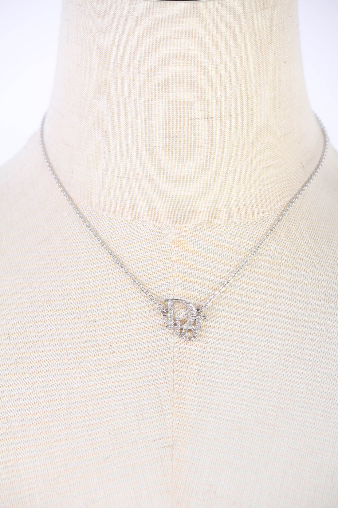 Crystal Logo Pendant Necklace