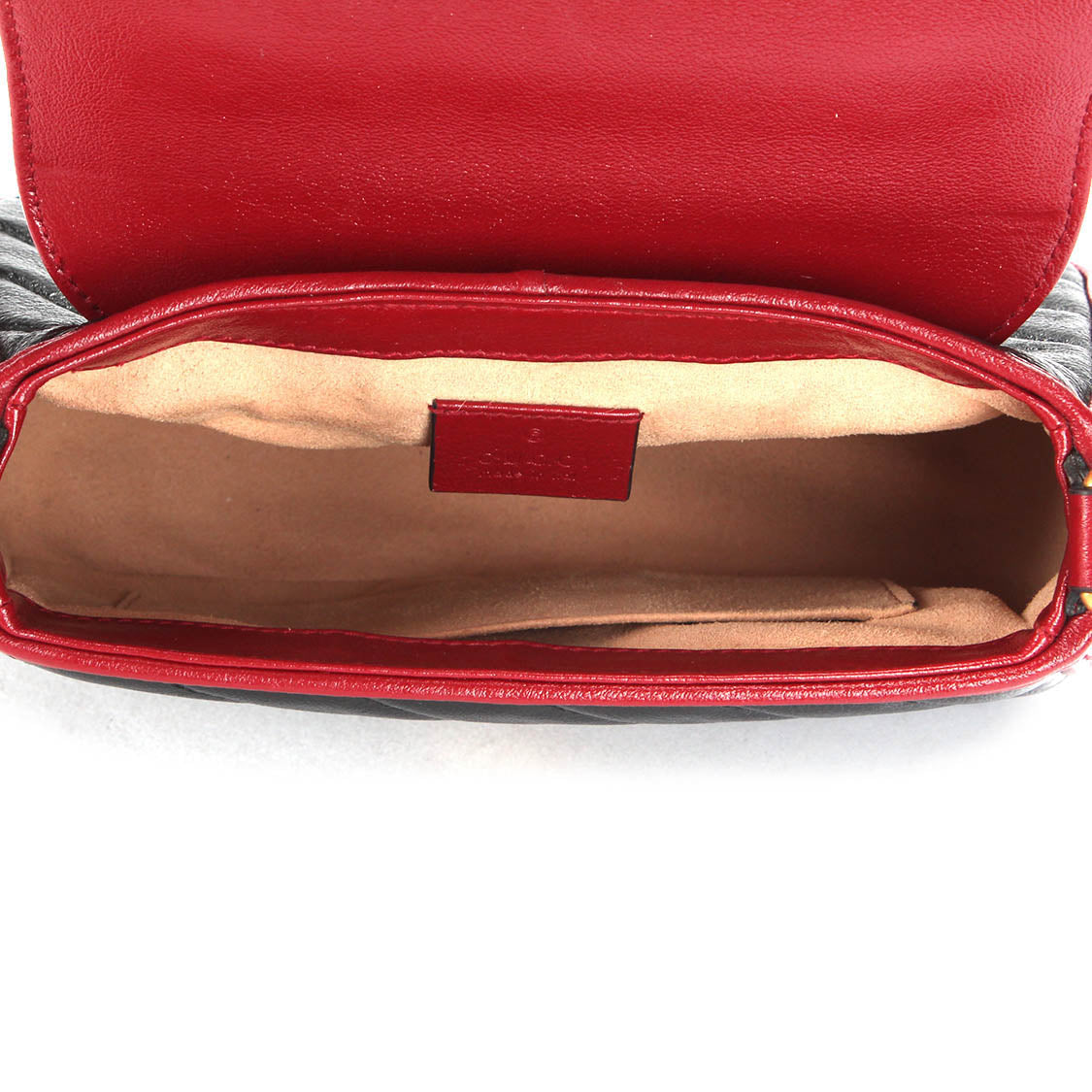GUCCI GG Marmont Mini Top Handle Crossbody Bag 583571 Beige