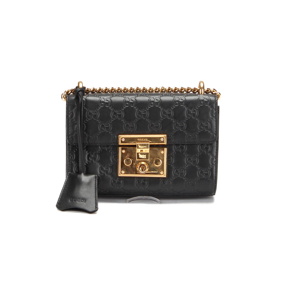 Small Guccissima Padlock Shoulder Bag 409487