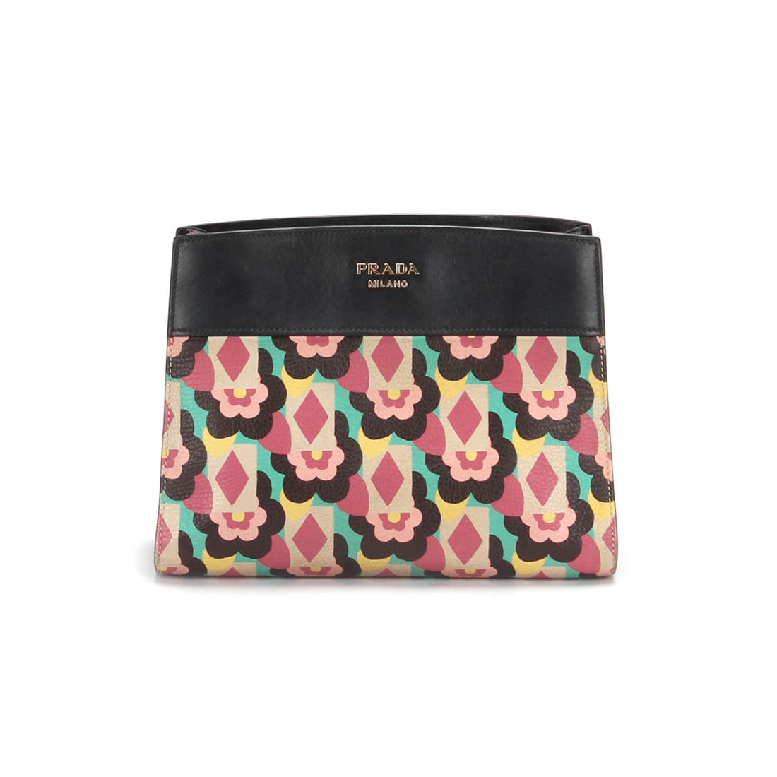 City Calf Floral Printed Saffiano Esplanade Crossbody