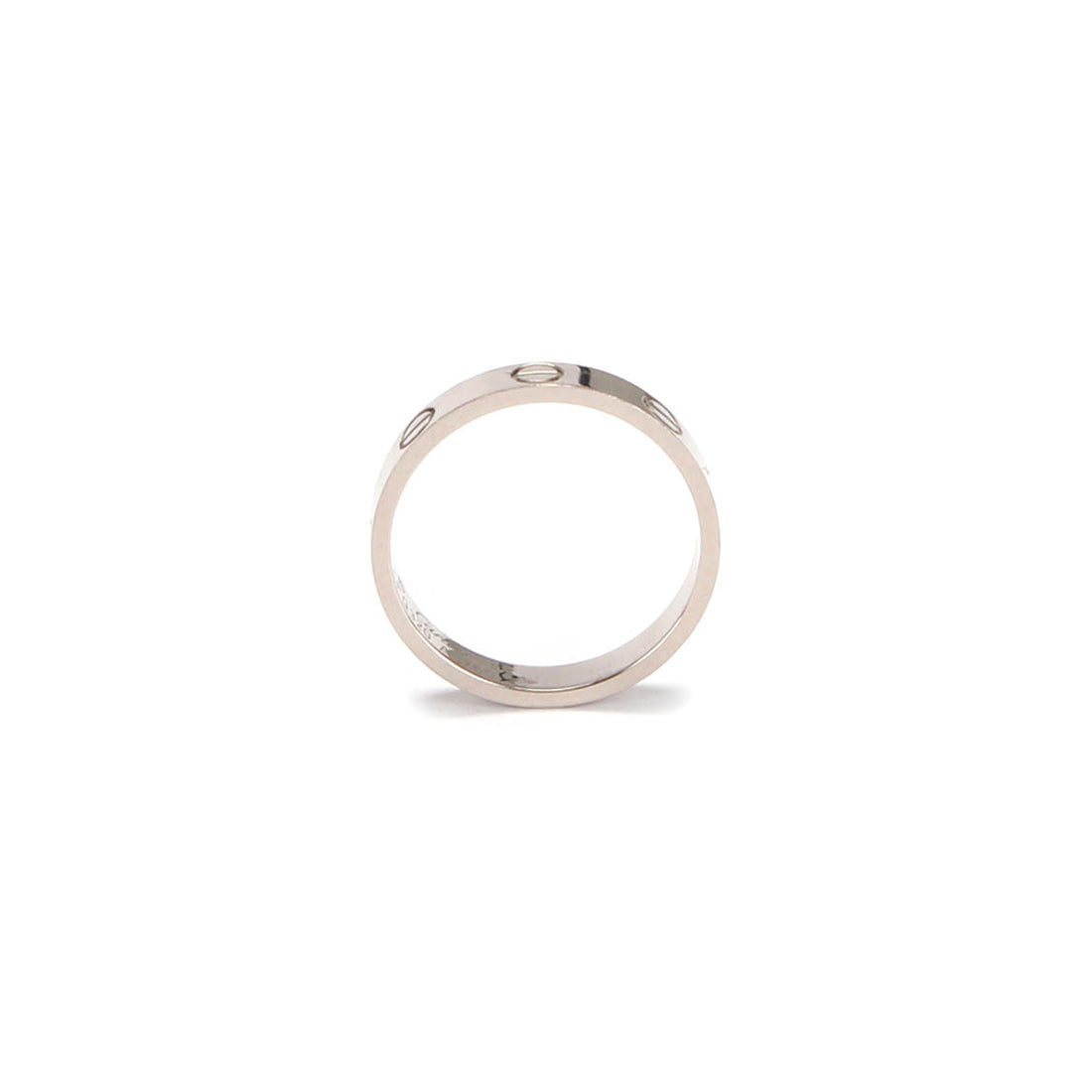 18K White Gold Love Ring