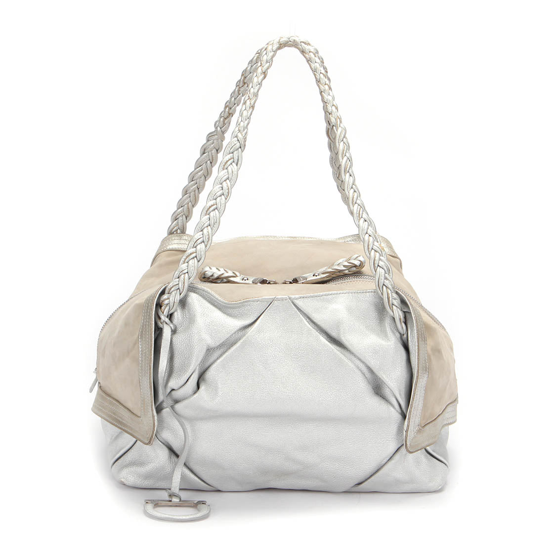 Metallic Leather Shoulder Bag