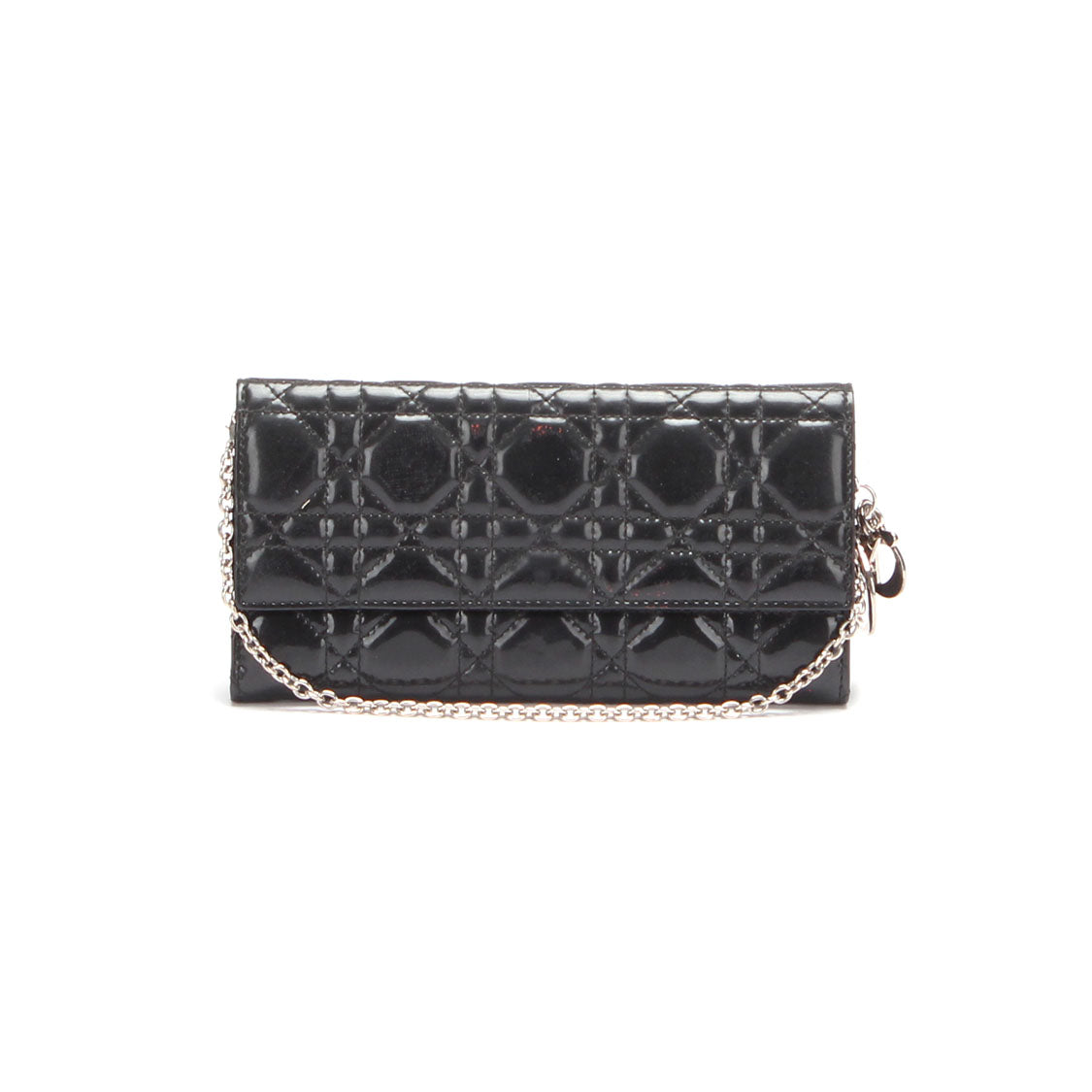 Cannage Patent Leather Rendezvous Wallet on Chain