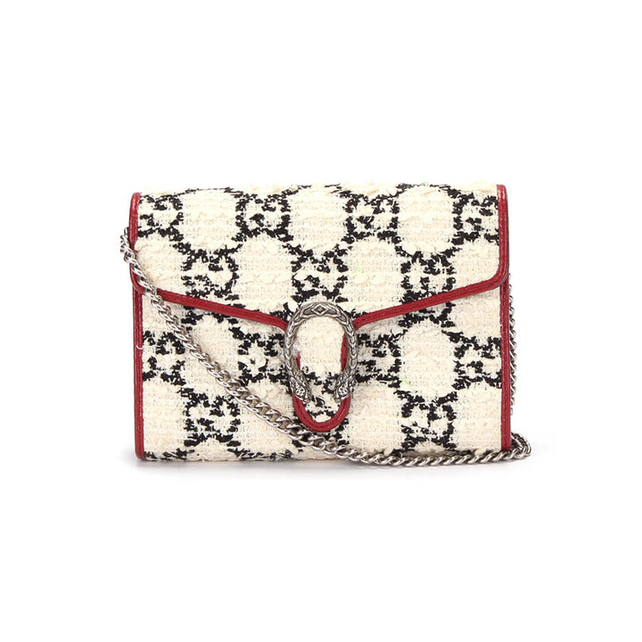 GG Tweed Dionysus Wallet on Chain 401231