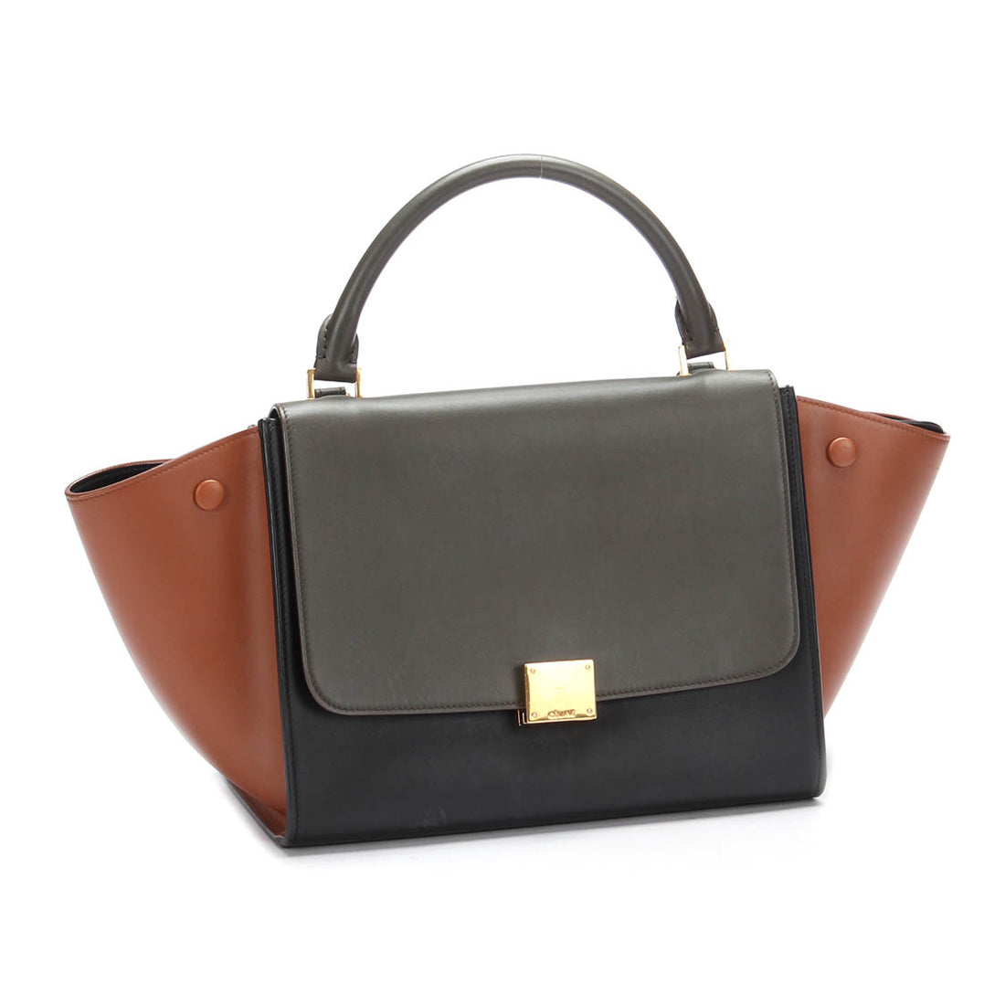 Trapeze Leather Shoulder Bag