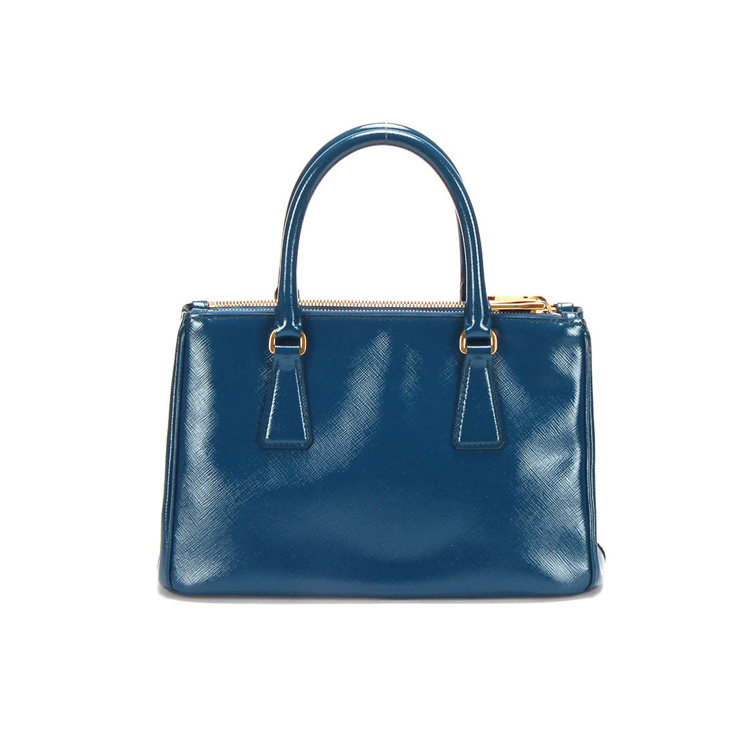 Saffiano Vernice Double Zip Galleria Tote Bag