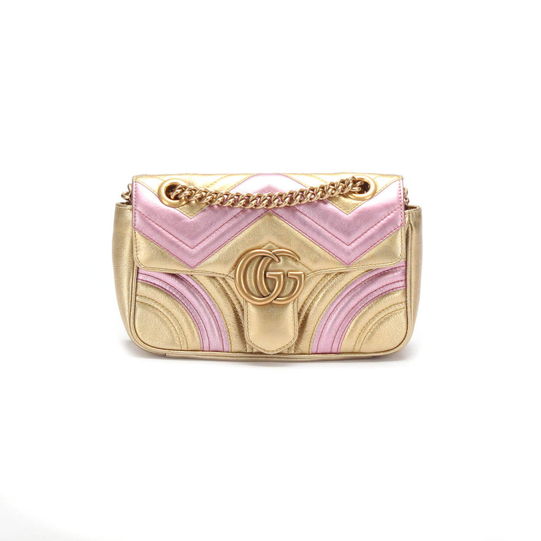 Mini GG Marmont Leather Shoulder Bag 446744