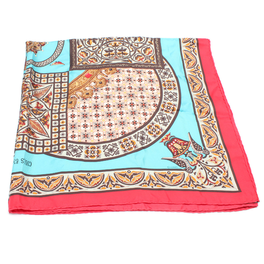 Hermes Ciels Byzantins Scarf Cotton Scarf in Excellent condition