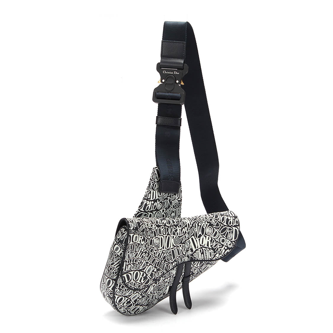 Dior Men x Shawn Stussy Printed Leather Saddle Bag