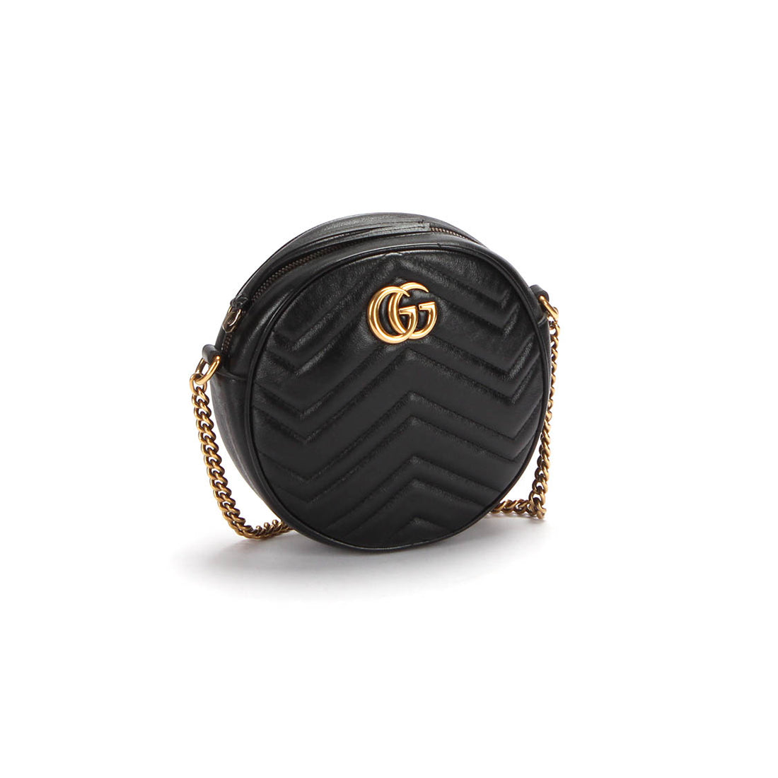 Mini GG Marmont Round Crossbody Bag 550154