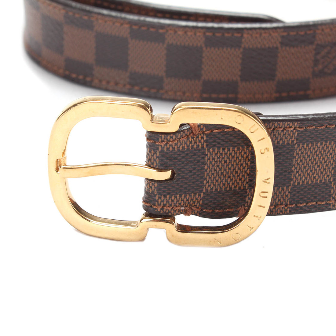 Damier Ebene Belt