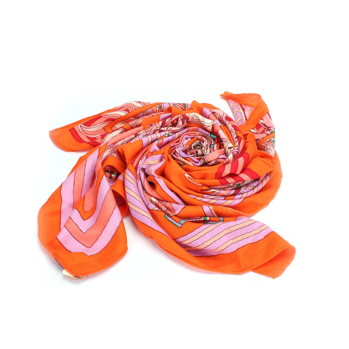 Printed Wool & Silk Scarf