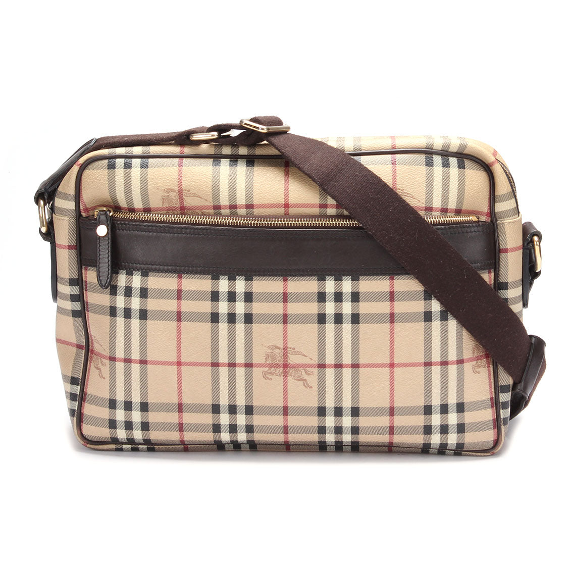 Haymarket Check Canvas Messenger Bag