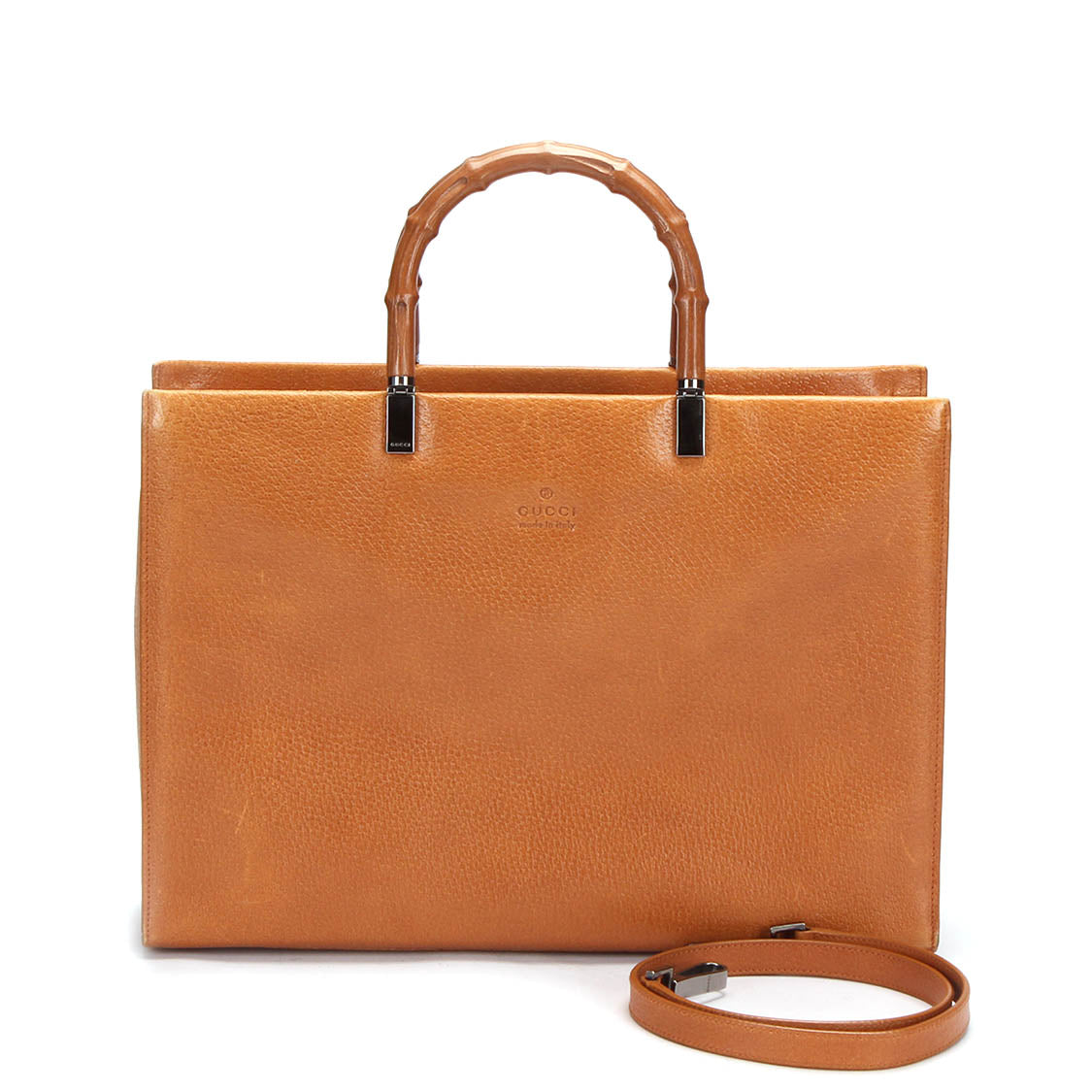 Bamboo Leather Handle bag 002.1034