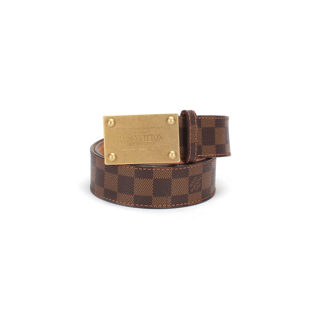 Damier Ebene Inventeur Belt