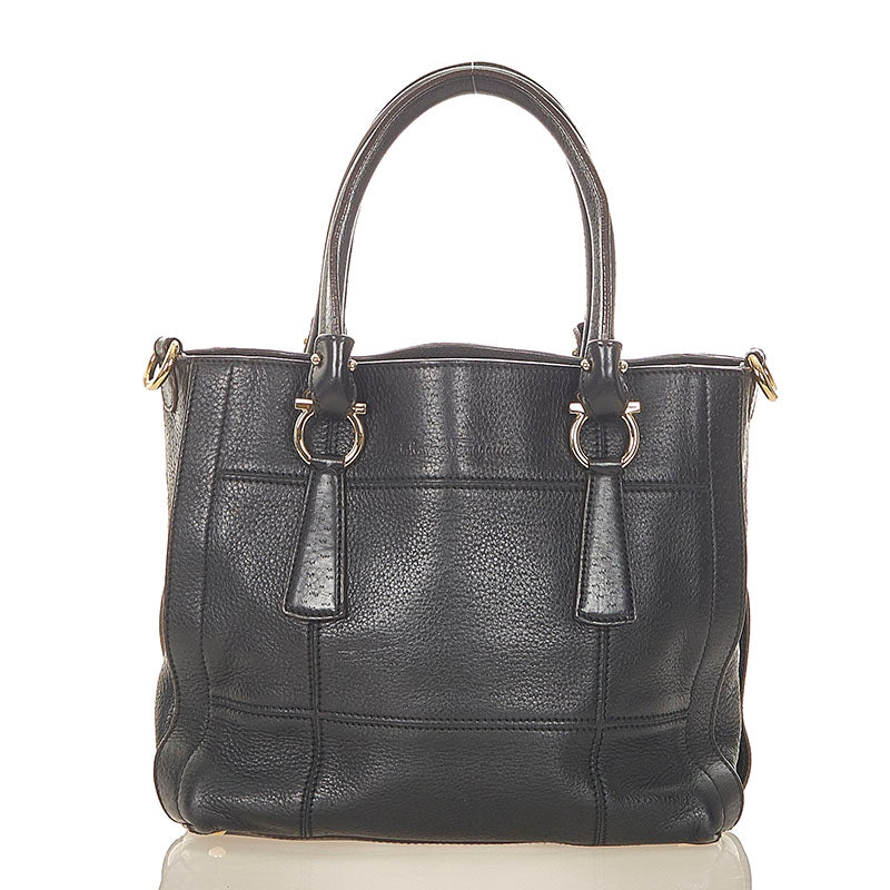 Gancini Leather Shoulder Bag