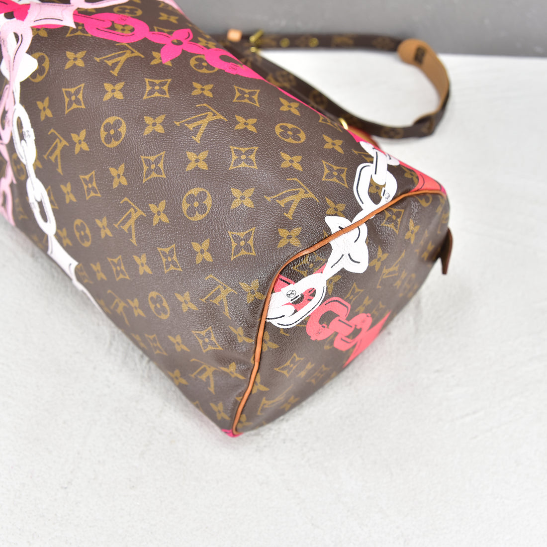 Limited Edition Monogram Chain Flower Speedy 30