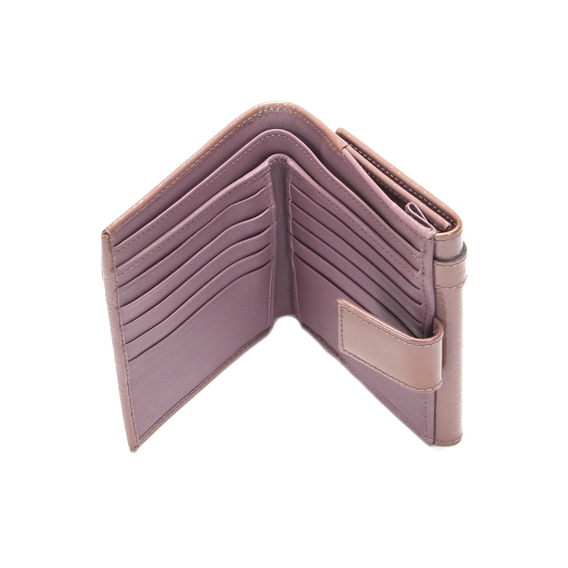 Microguccissima Patent Flap Wallet