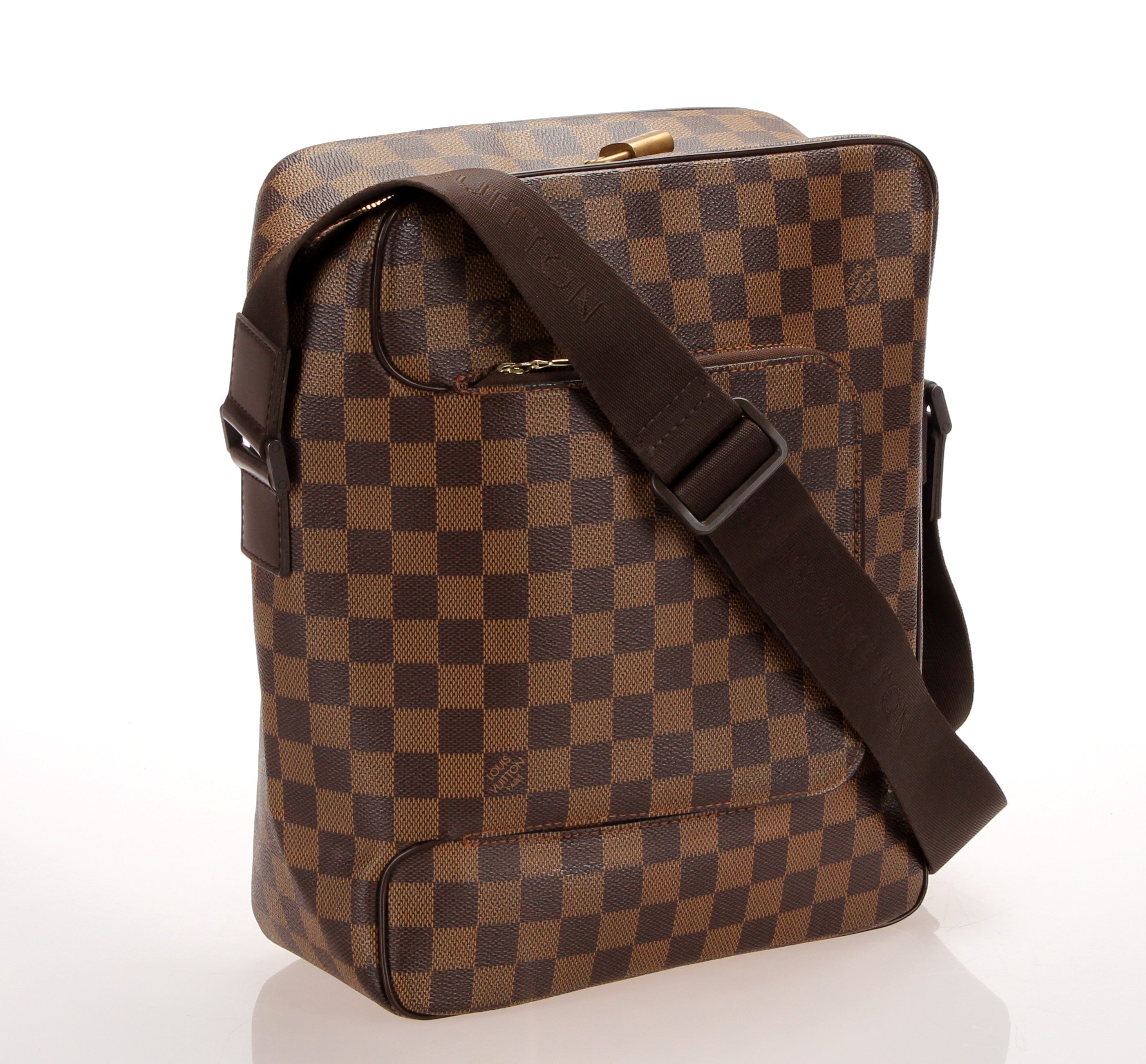 Louis Vuitton Pre-Owned Brown Damier Ebene Olav PM Canvas Crossbody Bag, Best Price and Reviews