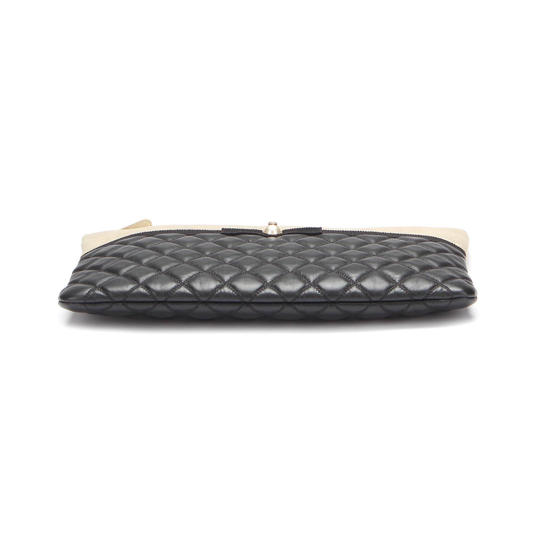 Quilted Bicolor Pearl Clutch