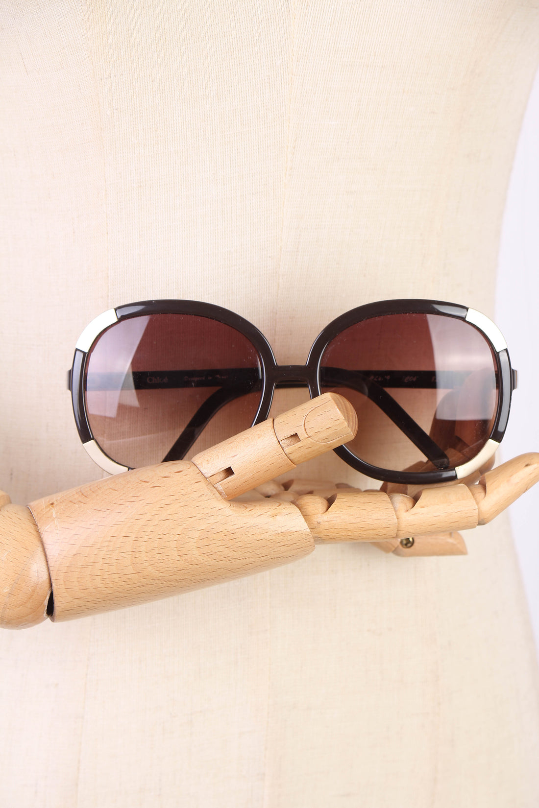 Oversized Round Tinted Sunglasses