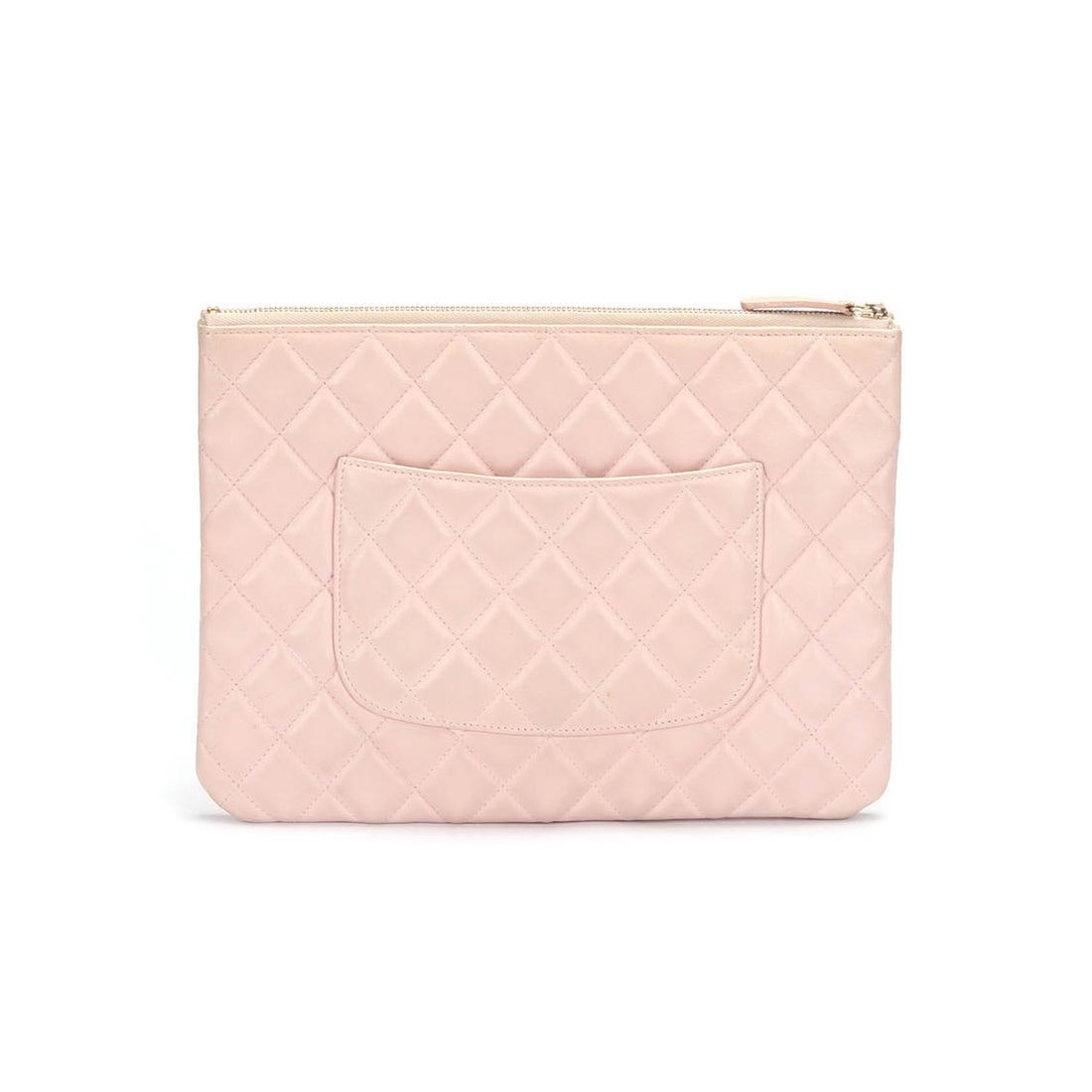 Matelasse Leather Clutch Bag