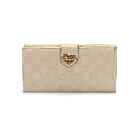 Guccissima Heart Continental Wallet
