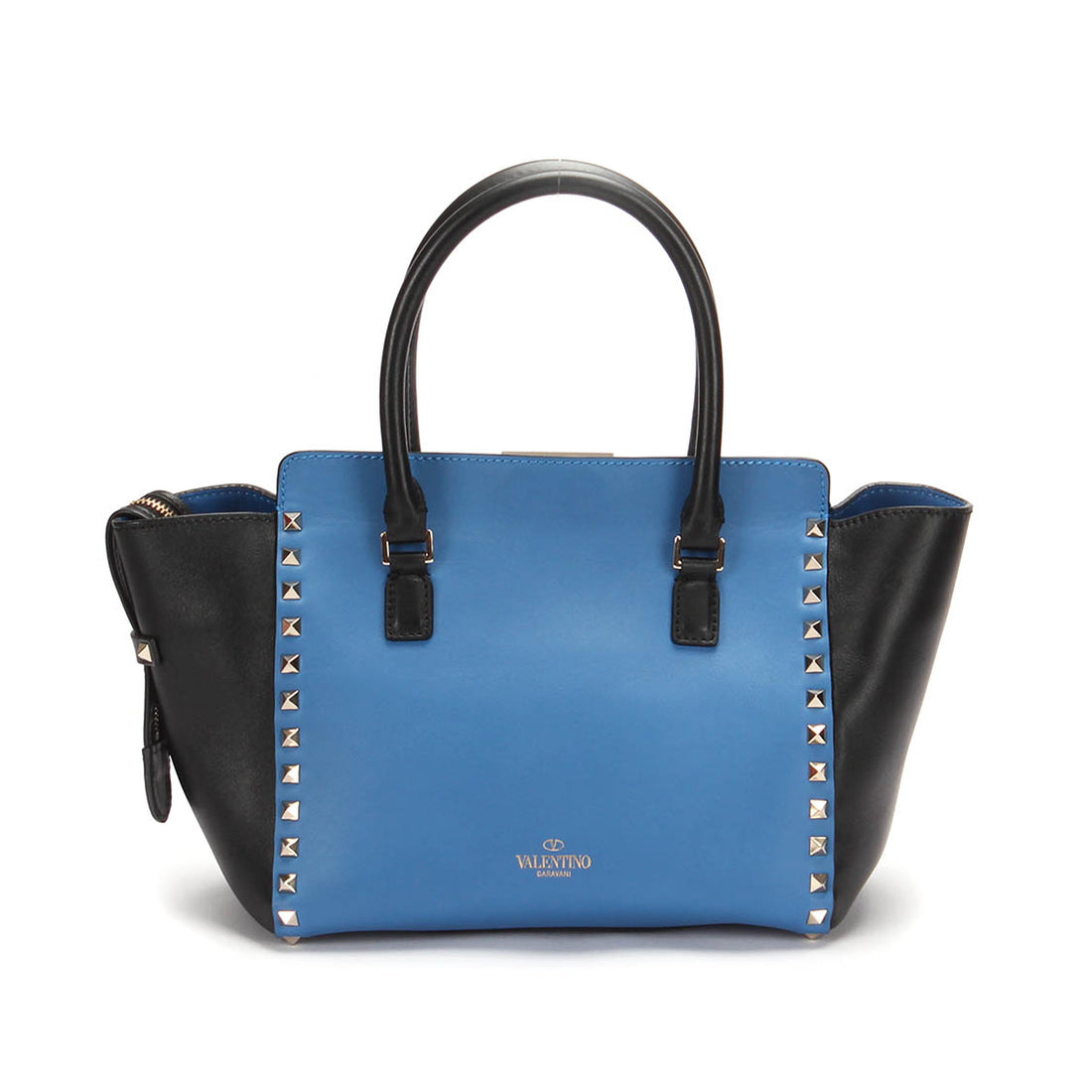 Rockstud Leather Tote Bag