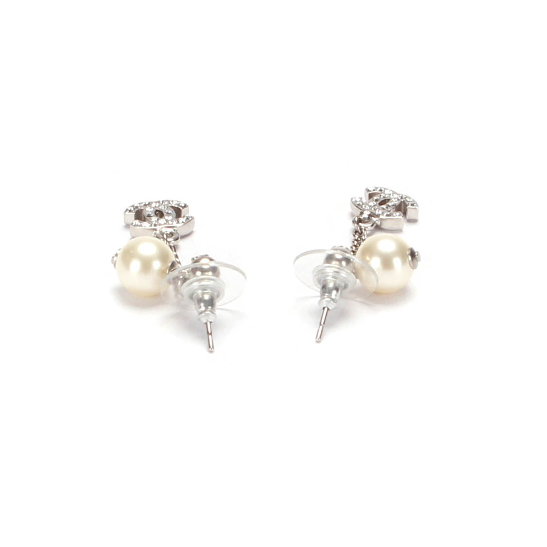 CC Pearl Drop Earrings