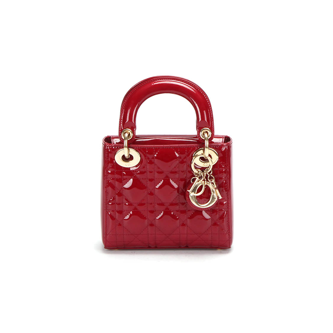 Mini Cannage Patent Leather Lady Dior