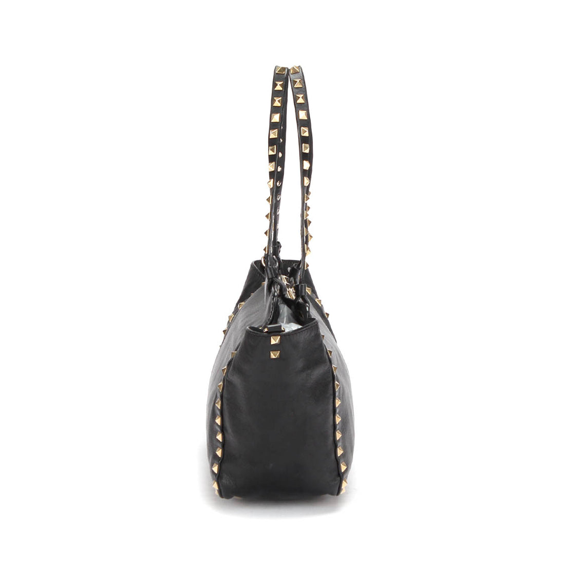 Rockstud Leather Tote Bag