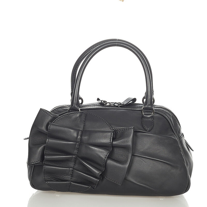 Bow Leather Handbag