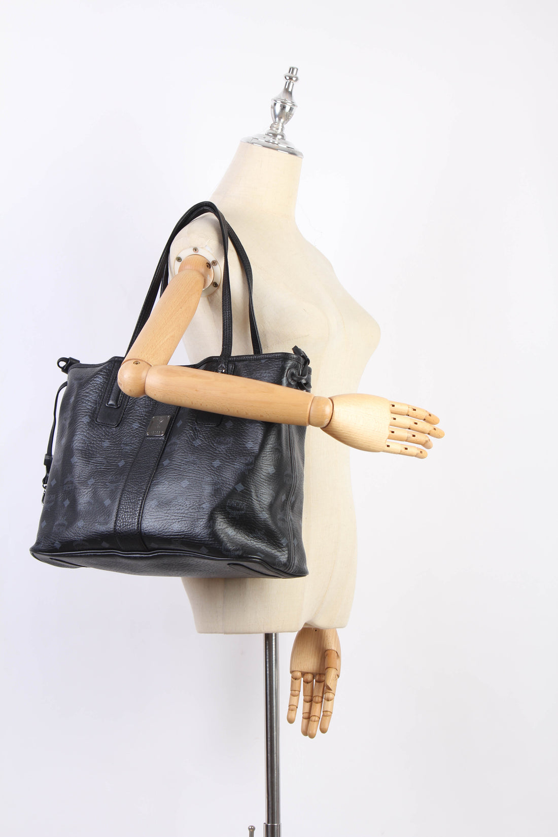 Black Visetos Tote Bag