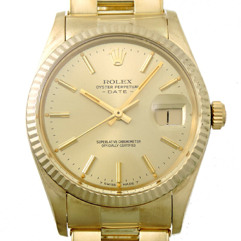 ROLEX 15037 Oyster Perpetual Date 1981-1982, Men's Watch in Gold - Yellow Gold 15037.0