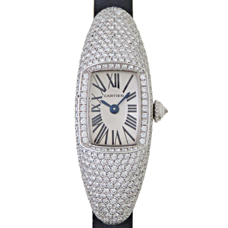 CARTIER Women's Reverso Cask Watch SM Diamond WJ302050