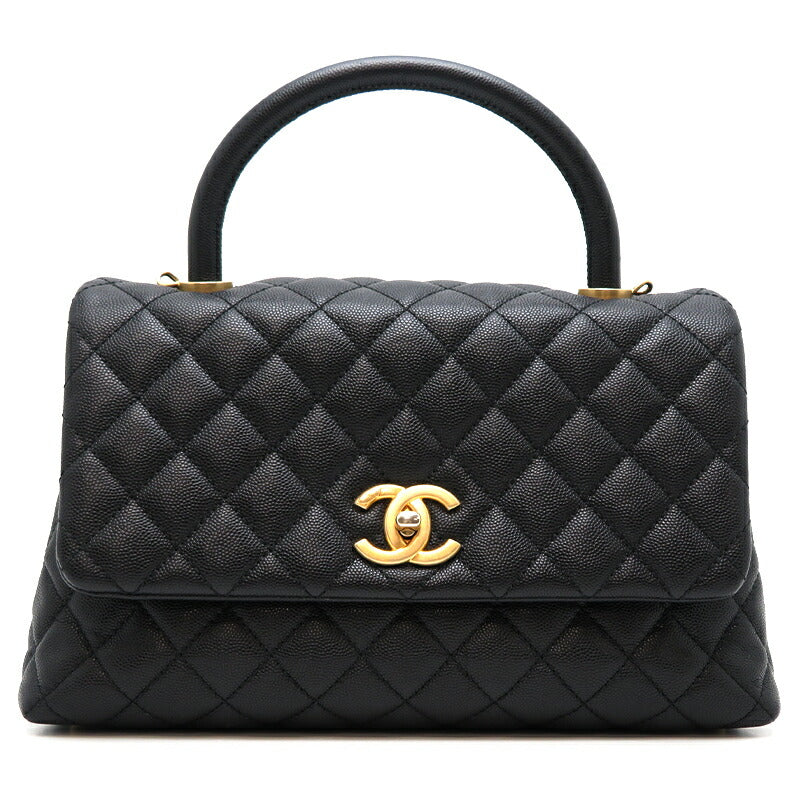CC Quilted Caviar Handle Bag A92991