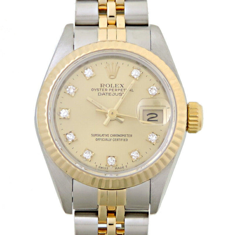 Rolex Datejust 10P Diamond 1990 Ladies' Watch  69173G