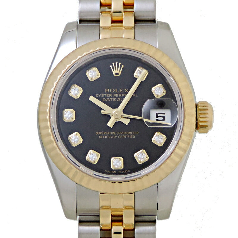ROLEX Women's 179173G Datejust 10P Diamond Z-Series 2006 Model Wristwatch 179173G
