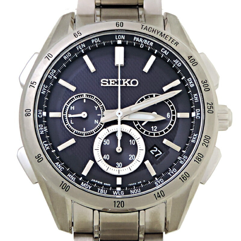 SEIKO Men's SAGA193 (8B92-0AB0) Brightz Flight Expert Wristwatch SAGA193 (8B92-0AB0)