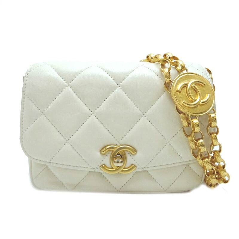 Quilted CC Coin Chain Flap Bag