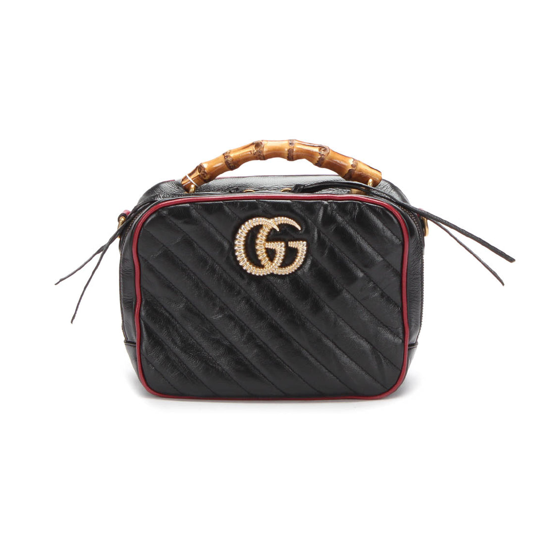 GG Marmont Bamboo Leather Shoulder Bag 602270