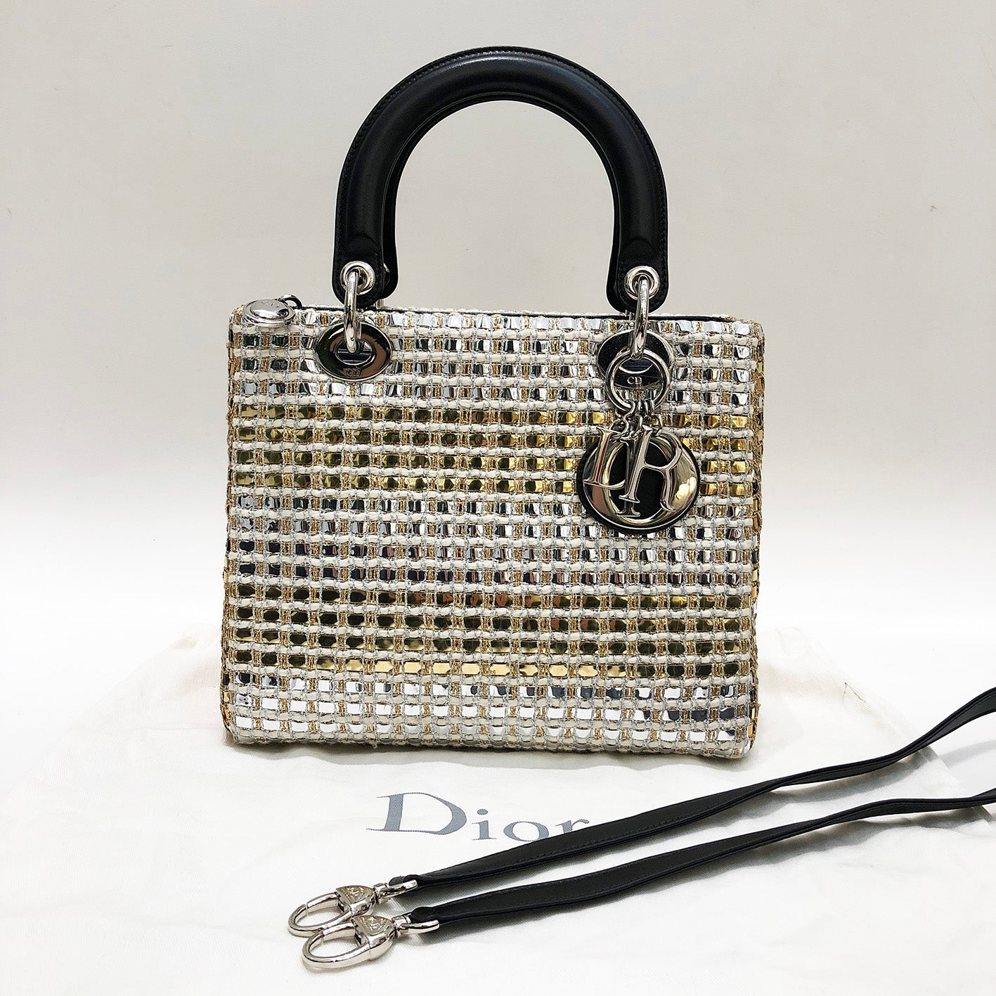 Metallic Tweed Lady Dior