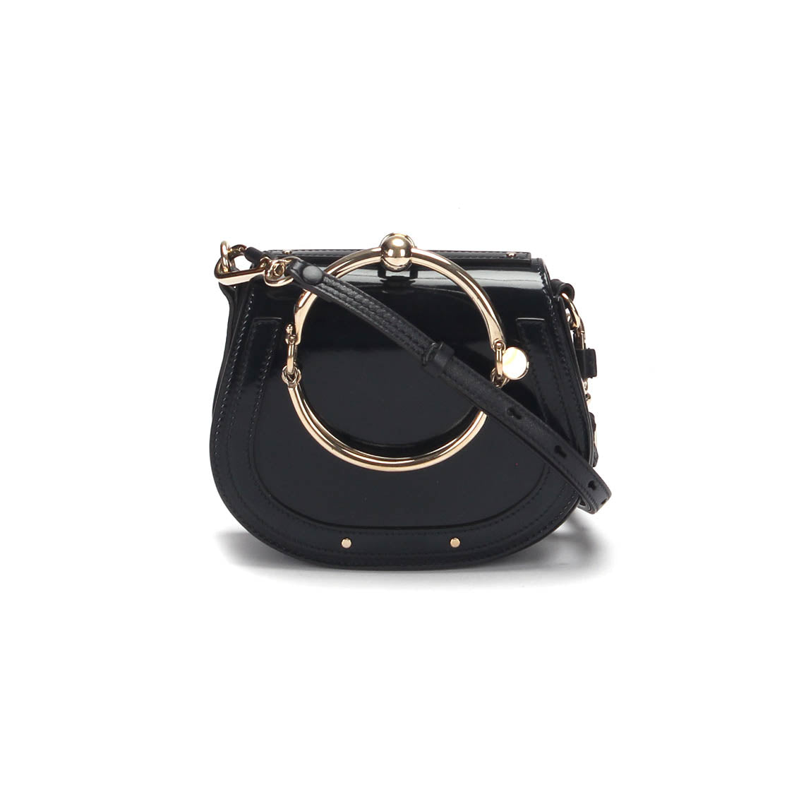 Small Nile Patent Leather Crossbody Bag
