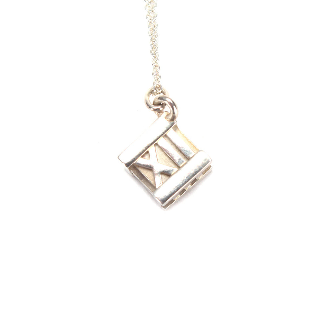 18K Atlas Cube Pendant Necklace