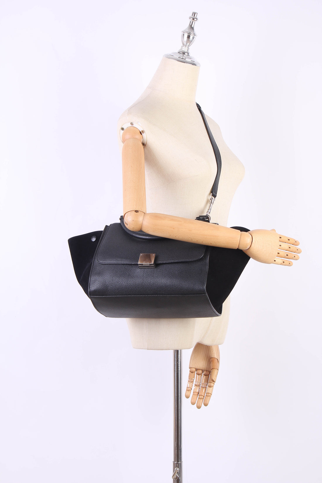 Trapeze Leather Shoulder Bag