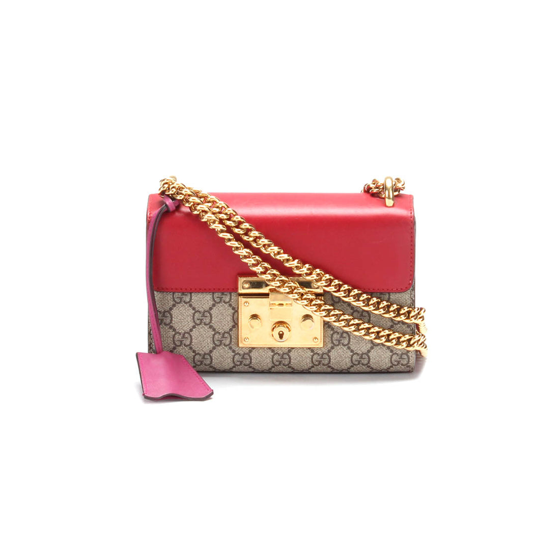 Small GG Supreme Padlock Shoulder Bag 409487