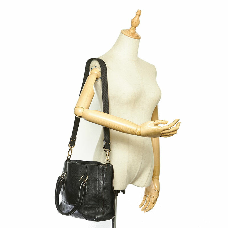 Gancini Leather Shoulder Bag