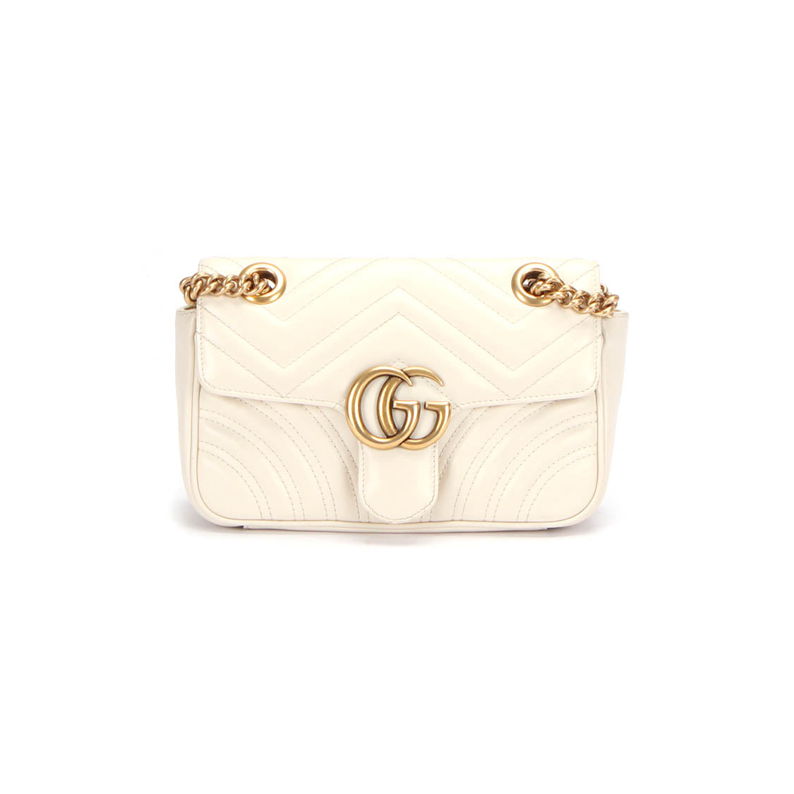 Gucci Mini GG Marmont Leather Shoulder Bag Leather Shoulder Bag 446744 in Good condition